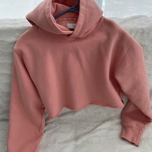 TNA Short hoodies baby pink colour size S
